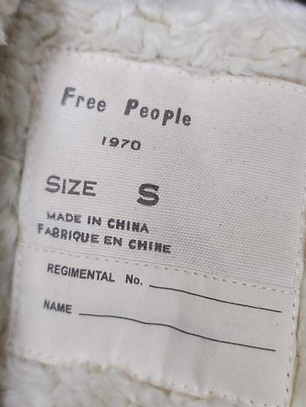 Free People Shaggy Sherpa Plaid Coat Jacket - Picture 3 of 5